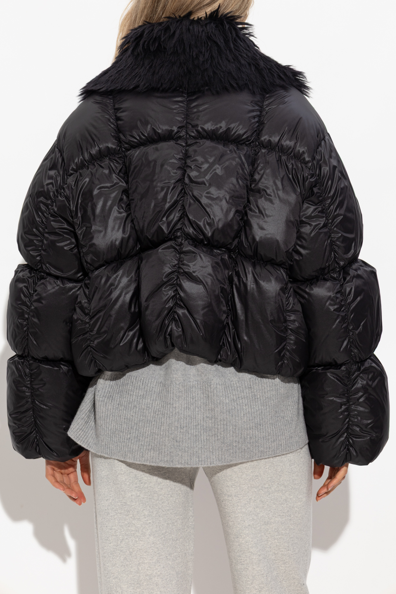 Jil Sander Faux fur-trimmed down jacket Jil Sander